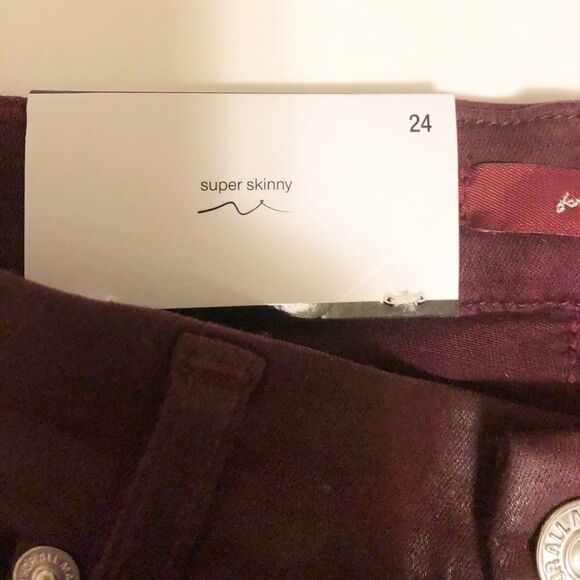 7FAM Super Skinny Coated Ankle Jeans - Picture 3 of 7